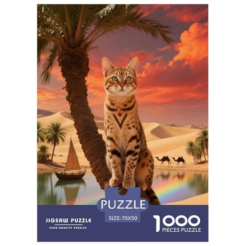 1000 Teile Ägyptische Mau Puzzle Für Jugendliche Und Erwachsene Schwieriges Spiel Ägyptisch Mau Wüste Puzzle Aus Karton Wohndekoration Geschenk Zum Geburtstag 70x50cm/1000pcs von EMYXPAQM