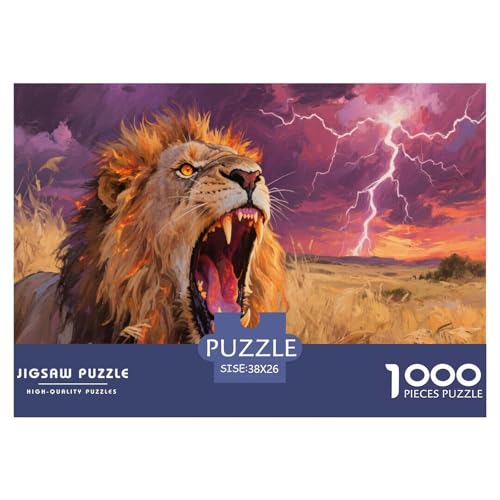 1000 Teile Afrikanischer Löwe Puzzle Für Erwachsene Und Kinder Geduldspiel Puzzles Aus Karton Wohndekoration Geschenk Zu Weihnachten 38x26cm/1000pcs 1000 Teile Afrikanischer Löwe Puzzle Für Erwachsene Und Kinder Geduldspiel Puzzles Aus Karton Wohndekoration Geschenk Zu Weihnachten 38x26cm/1000pcs von EMYXPAQM