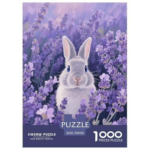 1000 Teile Angora Puzzle Für Jugendliche Und Erwachsene Schwieriges Spiel Angora Lavendel Puzzles Aus Karton Wohndekoration Geschenkideen 70x50cm/1000pcs von EMYXPAQM