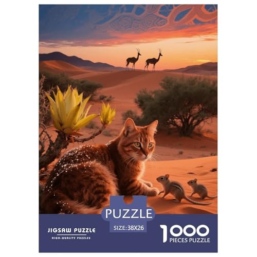 1000 Teile Angorakatze Puzzle Für Jugendliche Und Erwachsene Schwieriges Spiel Angorakatze Wüste Puzzles Aus Karton Wohndekoration Geschenkideen 38x26cm/1000pcs 1000 Teile Angorakatze Puzzle Für Jugendliche Und Erwachsene Schwieriges Spiel Angorakatze Wüste Puzzles Aus Karton Wohndekoration Geschenkideen 38x26cm/1000pcs von EMYXPAQM