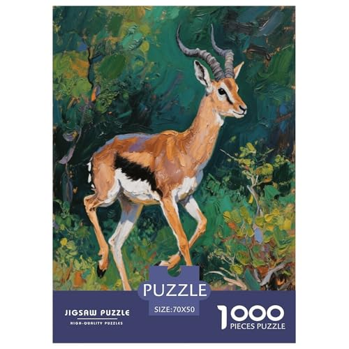 1000 Teile Antilope Puzzle Für Erwachsene Und Kinder Geschicklichkeitsspiel Antilopenwald Puzzle Aus Karton Wohndekoration Geschenk Zu Weihnachten 70x50cm/1000pcs 1000 Teile Antilope Puzzle Für Erwachsene Und Kinder Geschicklichkeitsspiel Antilopenwald Puzzle Aus Karton Wohndekoration Geschenk Zu Weihnachten 70x50cm/1000pcs von EMYXPAQM