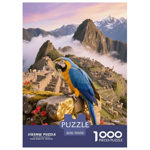 1000 Teile Ara Puzzle – Für Erwachsene, Anspruchsvolles Spiel, Berge Puzzle, Wohnkultur, Geschenk Für Erwachsene 70x50cm/1000pcs von EMYXPAQM