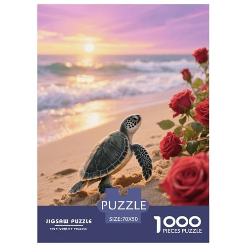 1000 Teile Baby Schildkröte Puzzle Für Erwachsene Und Kinder Geschicklichkeitsspiel Baby Schildkröte Rose Beach Puzzles Aus Karton Wohndekoration Geschenk Für Kinder 70x50cm/1000pcs 1000 Teile Baby Schildkröte Puzzle Für Erwachsene Und Kinder Geschicklichkeitsspiel Baby Schildkröte Rose Beach Puzzles Aus Karton Wohndekoration Geschenk Für Kinder 70x50cm/1000pcs von EMYXPAQM