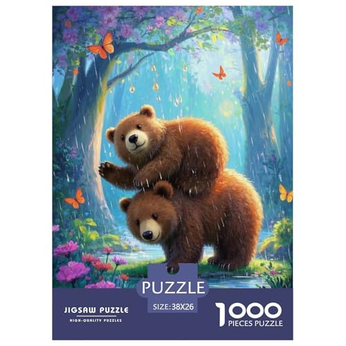 1000 Teile Bären Puzzle Für Jugendliche Und Erwachsene Pädagogisches Spiel Zwei Bären Wald Puzzles Aus Karton Wohndekoration Unique Gift 38x26cm/1000pcs 1000 Teile Bären Puzzle Für Jugendliche Und Erwachsene Pädagogisches Spiel Zwei Bären Wald Puzzles Aus Karton Wohndekoration Unique Gift 38x26cm/1000pcs von EMYXPAQM