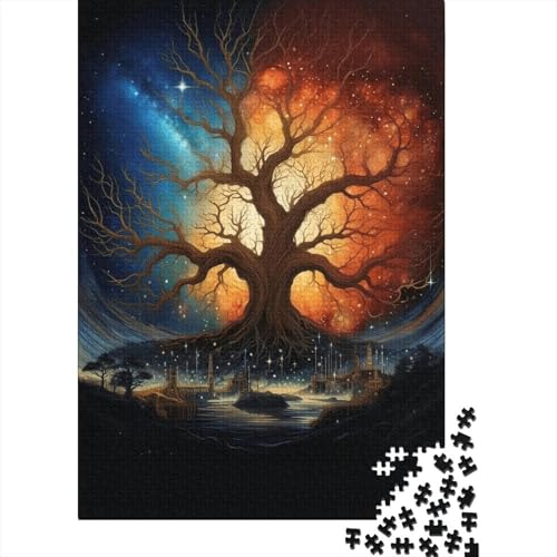 1000 Teile Baum Puzzle Für Erwachsene Und Kinder Holzpuzzle Familien Spiel Baum des Lebens Puzzle Wohndekoration Geschenkideen 1000pcs (75x50cm) von EMYXPAQM