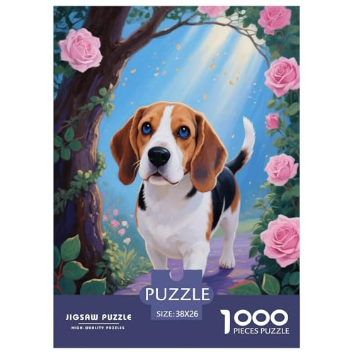 1000 Teile Beagle Puzzle – Für Erwachsene, Herausforderndes Knobelspiel, Rosenbogen Puzzles, Dekoration, Geschenk Für Erwachsene 38x26cm/1000pcs 1000 Teile Beagle Puzzle – Für Erwachsene, Herausforderndes Knobelspiel, Rosenbogen Puzzles, Dekoration, Geschenk Für Erwachsene 38x26cm/1000pcs von EMYXPAQM