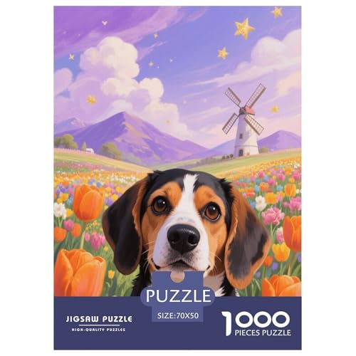 1000 Teile Beagle Puzzle Für Erwachsene Und Kinder Herausforderung Spiel Beagle Tulpe Puzzles Aus Karton Wohndekoration Geschenk Für Kinder 70x50cm/1000pcs 1000 Teile Beagle Puzzle Für Erwachsene Und Kinder Herausforderung Spiel Beagle Tulpe Puzzles Aus Karton Wohndekoration Geschenk Für Kinder 70x50cm/1000pcs von EMYXPAQM