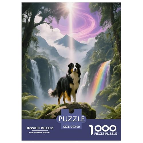 1000 Teile Belgischer Schäferhund Puzzle Für Jugendliche Und Erwachsene Schwieriges Spiel Hund Wald Puzzle Aus Karton Wohndekoration Geschenk Zu Weihnachten 70x50cm/1000pcs von EMYXPAQM