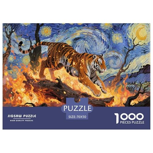 1000 Teile Bengal Tiger Puzzle Für Erwachsene Und Kinder Geduldspiel Puzzles Aus Karton Wohndekoration Geschenk Zum Geburtstag 70x50cm/1000pcs 1000 Teile Bengal Tiger Puzzle Für Erwachsene Und Kinder Geduldspiel Puzzles Aus Karton Wohndekoration Geschenk Zum Geburtstag 70x50cm/1000pcs von EMYXPAQM