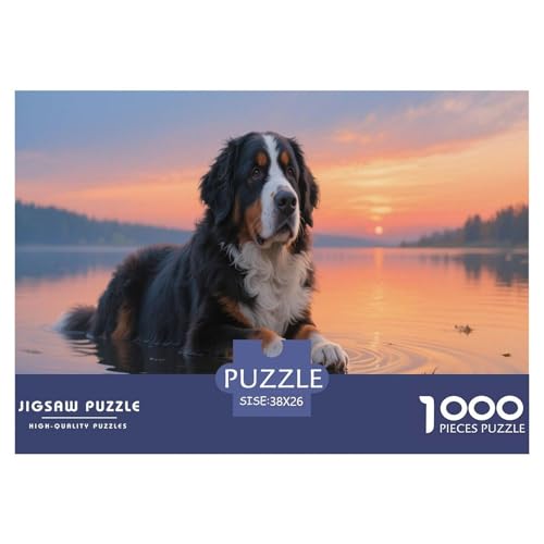 1000 Teile Berner Sennenhund Puzzle Für Erwachsene Und Kinder Pädagogisches Spiel Puzzle Aus Karton Wohndekoration Geschenkideen 38x26cm/1000pcs von EMYXPAQM