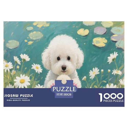 1000 Teile Bichon Frisé Puzzle Für Erwachsene Und Kinder Familien Spiel Puzzles Aus Karton Wohndekoration Geschenkideen 38x26cm/1000pcs 1000 Teile Bichon Frisé Puzzle Für Erwachsene Und Kinder Familien Spiel Puzzles Aus Karton Wohndekoration Geschenkideen 38x26cm/1000pcs von EMYXPAQM