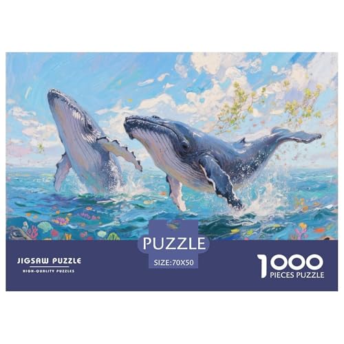 1000 Teile Blauwal Puzzle Für Erwachsene Und Kinder Geduldspiel Puzzles Aus Karton Wohndekoration Geschenkideen 70x50cm/1000pcs 1000 Teile Blauwal Puzzle Für Erwachsene Und Kinder Geduldspiel Puzzles Aus Karton Wohndekoration Geschenkideen 70x50cm/1000pcs von EMYXPAQM