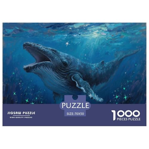 1000 Teile Blauwal Puzzle Für Erwachsene Und Kinder Pädagogisches Spiel Puzzles Aus Karton Wohndekoration Geschenk Für Kinder 70x50cm/1000pcs 1000 Teile Blauwal Puzzle Für Erwachsene Und Kinder Pädagogisches Spiel Puzzles Aus Karton Wohndekoration Geschenk Für Kinder 70x50cm/1000pcs von EMYXPAQM