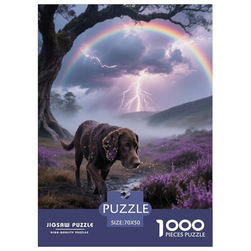 1000 Teile Bloodhound Puzzle – Für Erwachsene, Familienspaß & Lernspielzeug, Hund Sumpf Puzzles, Wohnkultur, Geschenk Für Kinder 70x50cm/1000pcs von EMYXPAQM