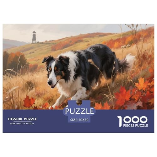 1000 Teile Border Collie Puzzle Für Erwachsene Und Kinder Familien Spiel Puzzle Aus Karton Wohndekoration Unique Gift 70x50cm/1000pcs 1000 Teile Border Collie Puzzle Für Erwachsene Und Kinder Familien Spiel Puzzle Aus Karton Wohndekoration Unique Gift 70x50cm/1000pcs von EMYXPAQM