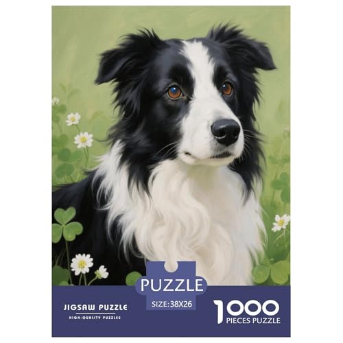 1000 Teile Border Collie Puzzle Für Erwachsene Und Kinder Geschicklichkeitsspiel Border Collie Klee Puzzles Aus Karton Wohndekoration Einzigartiges Geschenk 38x26cm/1000pcs 1000 Teile Border Collie Puzzle Für Erwachsene Und Kinder Geschicklichkeitsspiel Border Collie Klee Puzzles Aus Karton Wohndekoration Einzigartiges Geschenk 38x26cm/1000pcs von EMYXPAQM
