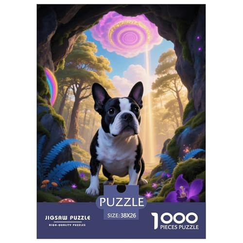 1000 Teile Boston Terrier Puzzle Für Jugendliche Und Erwachsene Entspannung Spiel Hund Höhle Pflanzen Puzzles Aus Karton Wohndekoration Geschenk Für Kinder 38x26cm/1000pcs 1000 Teile Boston Terrier Puzzle Für Jugendliche Und Erwachsene Entspannung Spiel Hund Höhle Pflanzen Puzzles Aus Karton Wohndekoration Geschenk Für Kinder 38x26cm/1000pcs von EMYXPAQM