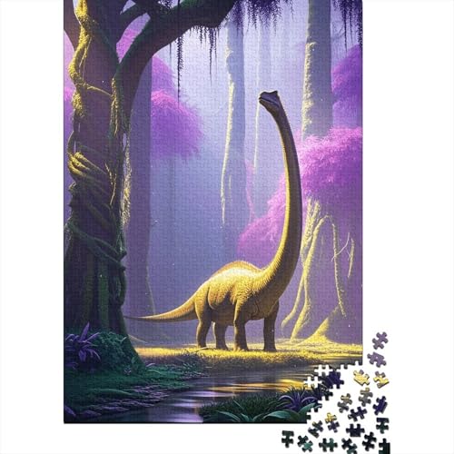 1000 Teile Brachiosaurus Puzzle Für Erwachsene Und Kinder Holzpuzzle Puzzlespiel Kreativspiel Brachiosaurus Mystischer Wald Puzzles Wohndekoration Einzigartiges Geschenk 1000pcs (75x50cm) von EMYXPAQM