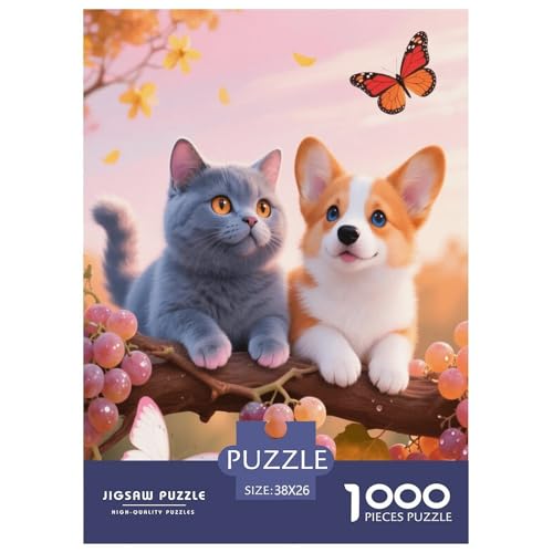 1000 Teile Britisch Blau Kätzchen Puzzle – Für Erwachsene, Herausforderndes Knobelspiel, Corgi Welpe Puzzles, Wohnkultur, Einzigartiges Geschenk 38x26cm/1000pcs 1000 Teile Britisch Blau Kätzchen Puzzle – Für Erwachsene, Herausforderndes Knobelspiel, Corgi Welpe Puzzles, Wohnkultur, Einzigartiges Geschenk 38x26cm/1000pcs von EMYXPAQM