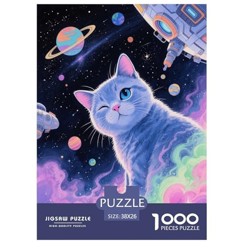 1000 Teile Britisch Kurzhaar Puzzle Für Erwachsene Und Kinder Geschicklichkeitsspiel Britisch Kurzhaar Universum Puzzles Aus Karton Wohndekoration Unique Gift 38x26cm/1000pcs von EMYXPAQM