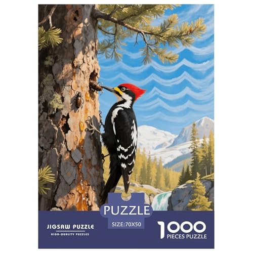 1000 Teile Buntspecht Puzzle – Für Erwachsene, Herausforderndes Denkspiel, Jagd Puzzle, DekoRatteion, Geschenk Für Erwachsene 70x50cm/1000pcs von EMYXPAQM