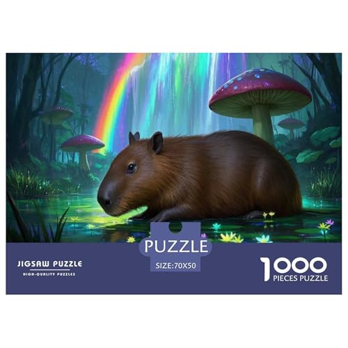 1000 Teile Capybara Puzzle Für Erwachsene Und Kinder Geduldspiel Puzzle Aus Karton Wohndekoration Geschenkideen 70x50cm/1000pcs 1000 Teile Capybara Puzzle Für Erwachsene Und Kinder Geduldspiel Puzzle Aus Karton Wohndekoration Geschenkideen 70x50cm/1000pcs von EMYXPAQM