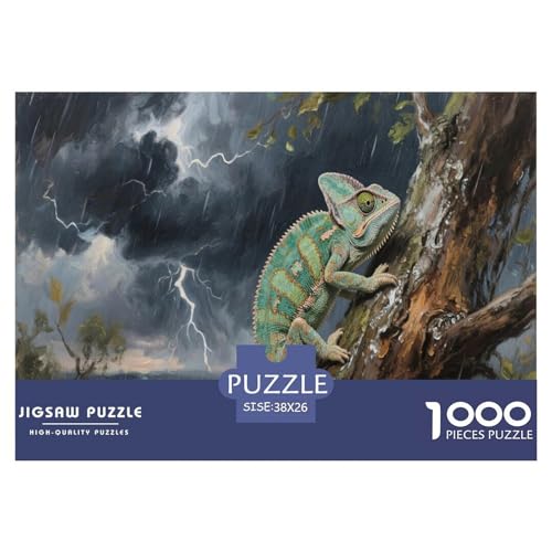 1000 Teile Chamäleon Puzzle Für Erwachsene Und Kinder Geduldspiel Puzzles Aus Karton Wohndekoration Geschenkideen 38x26cm/1000pcs 1000 Teile Chamäleon Puzzle Für Erwachsene Und Kinder Geduldspiel Puzzles Aus Karton Wohndekoration Geschenkideen 38x26cm/1000pcs von EMYXPAQM