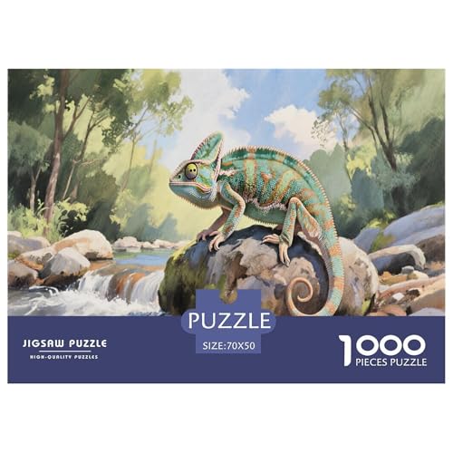 1000 Teile Chamäleon Puzzle Für Erwachsene Und Kinder Pädagogisches Spiel Puzzles Aus Karton Wohndekoration Unique Gift 70x50cm/1000pcs 1000 Teile Chamäleon Puzzle Für Erwachsene Und Kinder Pädagogisches Spiel Puzzles Aus Karton Wohndekoration Unique Gift 70x50cm/1000pcs von EMYXPAQM