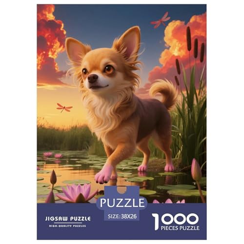 1000 Teile Chihuahua Puzzle – Für Erwachsene, Familienspaß & Gemeinsames Spiel, Teich Seerosen Puzzles, Wohnkultur, Geschenk Für Erwachsene 38x26cm/1000pcs 1000 Teile Chihuahua Puzzle – Für Erwachsene, Familienspaß & Gemeinsames Spiel, Teich Seerosen Puzzles, Wohnkultur, Geschenk Für Erwachsene 38x26cm/1000pcs von EMYXPAQM