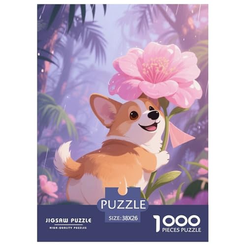 1000 Teile Corgi Puzzle Für Jugendliche Und Erwachsene Pädagogisches Spiel Corgi Blumen Puzzles Aus Karton Wohndekoration Geschenk Zu Weihnachten 38x26cm/1000pcs 1000 Teile Corgi Puzzle Für Jugendliche Und Erwachsene Pädagogisches Spiel Corgi Blumen Puzzles Aus Karton Wohndekoration Geschenk Zu Weihnachten 38x26cm/1000pcs von EMYXPAQM