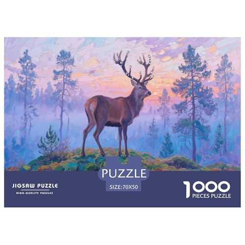 1000 Teile Davidshirsch Puzzle Für Erwachsene Und Kinder Familien Spiel Puzzles Aus Karton Wohndekoration Geschenk Für Erwachsene 70x50cm/1000pcs 1000 Teile Davidshirsch Puzzle Für Erwachsene Und Kinder Familien Spiel Puzzles Aus Karton Wohndekoration Geschenk Für Erwachsene 70x50cm/1000pcs von EMYXPAQM