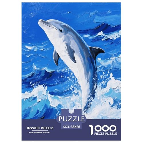 1000 Teile Delphin Puzzle Für Erwachsene Und Kinder Entspannung Spiel Gravur Öl Delfin Puzzle Aus Karton Wohndekoration Geschenk Zu Weihnachten 38x26cm/1000pcs 1000 Teile Delphin Puzzle Für Erwachsene Und Kinder Entspannung Spiel Gravur Öl Delfin Puzzle Aus Karton Wohndekoration Geschenk Zu Weihnachten 38x26cm/1000pcs von EMYXPAQM