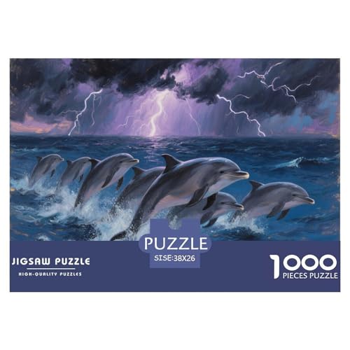 1000 Teile Delphin Puzzle Für Erwachsene Und Kinder Familien Spiel Puzzles Aus Karton Wohndekoration Geschenk Zum Geburtstag 38x26cm/1000pcs 1000 Teile Delphin Puzzle Für Erwachsene Und Kinder Familien Spiel Puzzles Aus Karton Wohndekoration Geschenk Zum Geburtstag 38x26cm/1000pcs von EMYXPAQM