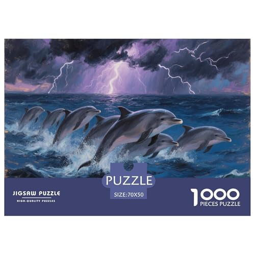 1000 Teile Delphin Puzzle Für Erwachsene Und Kinder Familien Spiel Puzzles Aus Karton Wohndekoration Unique Gift 70x50cm/1000pcs 1000 Teile Delphin Puzzle Für Erwachsene Und Kinder Familien Spiel Puzzles Aus Karton Wohndekoration Unique Gift 70x50cm/1000pcs von EMYXPAQM