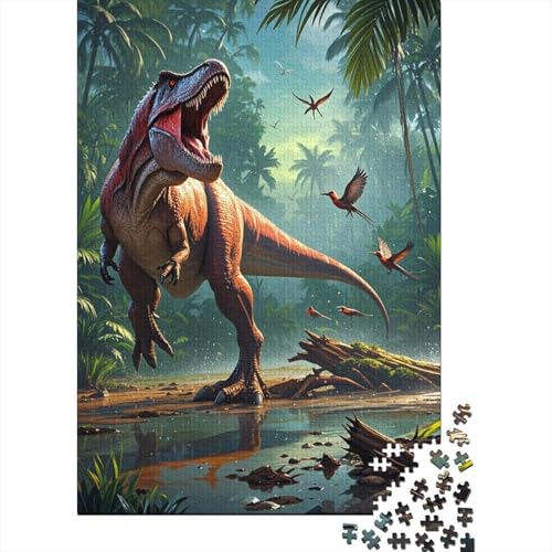 1000 Teile Dinosaurier Puzzle Für Erwachsene Und Kinder Holzpuzzle Familien Spiel Dinosaurierier Regenwald Puzzles Wohndekoration Geschenkideen 1000pcs (75x50cm) von EMYXPAQM