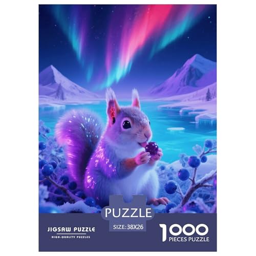 1000 Teile Eichhörnchen Puzzle – Für Erwachsene, Familienfreundlicher Denkspaß, Aurora Beeren Puzzle, Wohnkultur, Geschenkideen 38x26cm/1000pcs 1000 Teile Eichhörnchen Puzzle – Für Erwachsene, Familienfreundlicher Denkspaß, Aurora Beeren Puzzle, Wohnkultur, Geschenkideen 38x26cm/1000pcs von EMYXPAQM