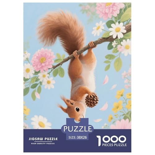 1000 Teile Eichhörnchen Puzzle Für Erwachsene Und Kinder Geschicklichkeitsspiel Eichhörnchen Blumen Puzzle Aus Karton Wohndekoration Geschenk Zum Geburtstag 38x26cm/1000pcs 1000 Teile Eichhörnchen Puzzle Für Erwachsene Und Kinder Geschicklichkeitsspiel Eichhörnchen Blumen Puzzle Aus Karton Wohndekoration Geschenk Zum Geburtstag 38x26cm/1000pcs von EMYXPAQM