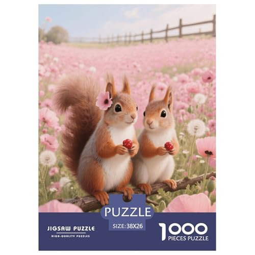 1000 Teile Eichhörnchen Puzzle Für Erwachsene Und Kinder Herausforderung Spiel Eichhörnchen Blumenmeer Puzzles Aus Karton Wohndekoration Einzigartiges Geschenk 38x26cm/1000pcs 1000 Teile Eichhörnchen Puzzle Für Erwachsene Und Kinder Herausforderung Spiel Eichhörnchen Blumenmeer Puzzles Aus Karton Wohndekoration Einzigartiges Geschenk 38x26cm/1000pcs von EMYXPAQM
