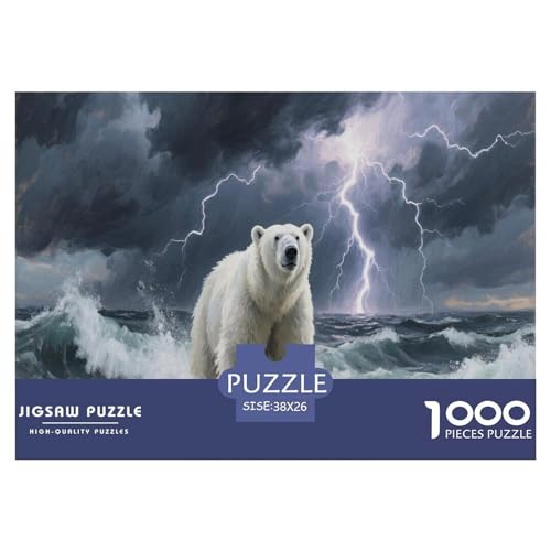 1000 Teile Eisbär Puzzle Für Erwachsene Und Kinder Pädagogisches Spiel Puzzle Aus Karton Wohndekoration Geschenkideen 38x26cm/1000pcs 1000 Teile Eisbär Puzzle Für Erwachsene Und Kinder Pädagogisches Spiel Puzzle Aus Karton Wohndekoration Geschenkideen 38x26cm/1000pcs von EMYXPAQM