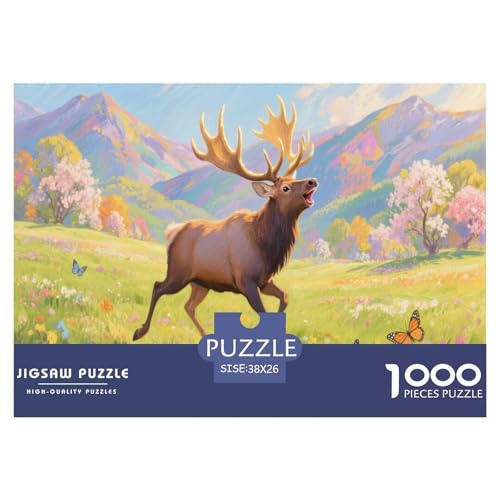 1000 Teile Elch Puzzle Für Erwachsene Und Kinder Geduldspiel Puzzle Aus Karton Wohndekoration Unique Gift 38x26cm/1000pcs 1000 Teile Elch Puzzle Für Erwachsene Und Kinder Geduldspiel Puzzle Aus Karton Wohndekoration Unique Gift 38x26cm/1000pcs von EMYXPAQM