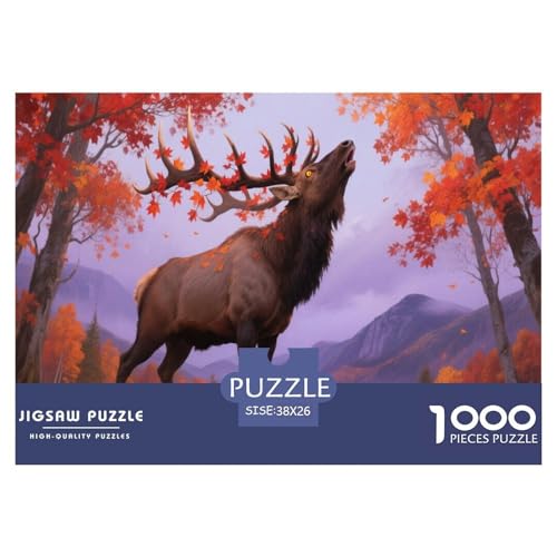 1000 Teile Elch Puzzle Für Erwachsene Und Kinder Geduldspiel Puzzles Aus Karton Wohndekoration Geschenk Zum Geburtstag 38x26cm/1000pcs 1000 Teile Elch Puzzle Für Erwachsene Und Kinder Geduldspiel Puzzles Aus Karton Wohndekoration Geschenk Zum Geburtstag 38x26cm/1000pcs von EMYXPAQM