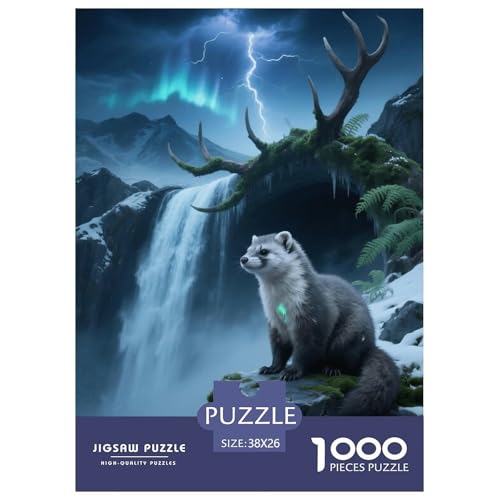 1000 Teile Fichtenmarder Puzzle – Für Erwachsene, Familienfreundlicher Denkspaß, Wasserfall Berge Puzzle, Dekoration, Geschenk Für Erwachsene 38x26cm/1000pcs 1000 Teile Fichtenmarder Puzzle – Für Erwachsene, Familienfreundlicher Denkspaß, Wasserfall Berge Puzzle, Dekoration, Geschenk Für Erwachsene 38x26cm/1000pcs von EMYXPAQM