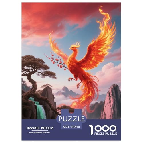1000 Teile Flamingo Puzzle – Für Erwachsene, Anspruchsvolles Spiel, Berggipfel Puzzles, DekoRatteion, Geschenk Für Kinder 70x50cm/1000pcs von EMYXPAQM
