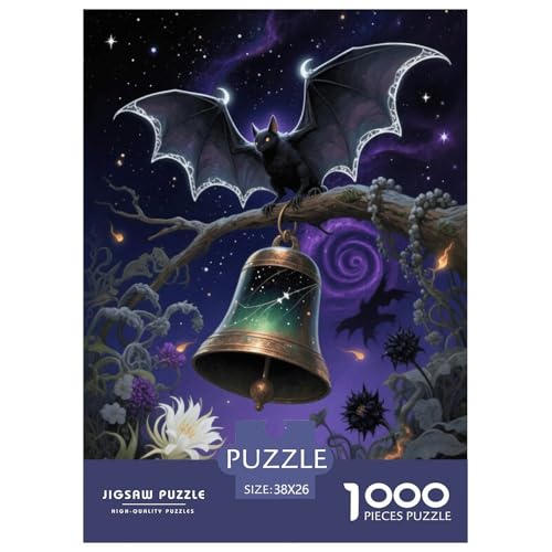 1000 Teile Fledermaus Puzzle Für Erwachsene Und Kinder Geschicklichkeitsspiel Fledermaus Glocke Puzzles Aus Karton Wohndekoration Geschenk Für Kinder 38x26cm/1000pcs 1000 Teile Fledermaus Puzzle Für Erwachsene Und Kinder Geschicklichkeitsspiel Fledermaus Glocke Puzzles Aus Karton Wohndekoration Geschenk Für Kinder 38x26cm/1000pcs von EMYXPAQM