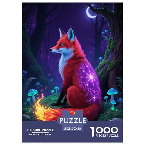 1000 Teile Fuchs Puzzle Für Erwachsene Und Kinder Geschicklichkeitsspiel Fuchs Dschungel Puzzles Aus Karton Wohndekoration Einzigartiges Geschenk 70x50cm/1000pcs 1000 Teile Fuchs Puzzle Für Erwachsene Und Kinder Geschicklichkeitsspiel Fuchs Dschungel Puzzles Aus Karton Wohndekoration Einzigartiges Geschenk 70x50cm/1000pcs von EMYXPAQM