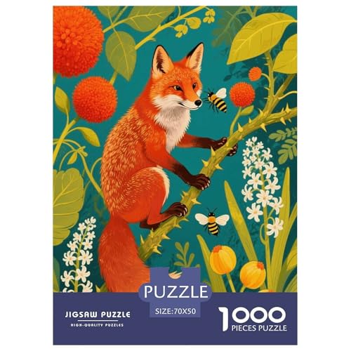 1000 Teile Fuchs Puzzle Für Erwachsene Und Kinder Geschicklichkeitsspiel Fuchs Pflanzen Puzzle Aus Karton Wohndekoration Geschenk Für Erwachsene 70x50cm/1000pcs 1000 Teile Fuchs Puzzle Für Erwachsene Und Kinder Geschicklichkeitsspiel Fuchs Pflanzen Puzzle Aus Karton Wohndekoration Geschenk Für Erwachsene 70x50cm/1000pcs von EMYXPAQM