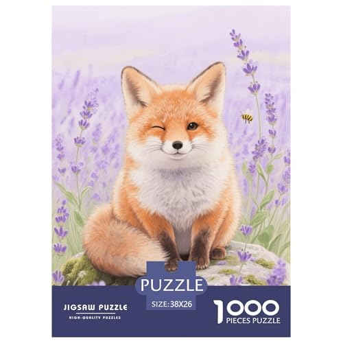 1000 Teile Fuchs Puzzle Für Jugendliche Und Erwachsene Schwieriges Spiel Fuchs Lavendel Puzzles Aus Karton Wohndekoration Geschenkideen 38x26cm/1000pcs 1000 Teile Fuchs Puzzle Für Jugendliche Und Erwachsene Schwieriges Spiel Fuchs Lavendel Puzzles Aus Karton Wohndekoration Geschenkideen 38x26cm/1000pcs von EMYXPAQM