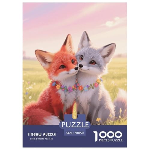 1000 Teile Fuchses Puzzle Für Erwachsene Und Kinder Geschicklichkeitsspiel Zwei Füchse Puzzle Aus Karton Wohndekoration Geschenk Für Kinder 70x50cm/1000pcs 1000 Teile Fuchses Puzzle Für Erwachsene Und Kinder Geschicklichkeitsspiel Zwei Füchse Puzzle Aus Karton Wohndekoration Geschenk Für Kinder 70x50cm/1000pcs von EMYXPAQM