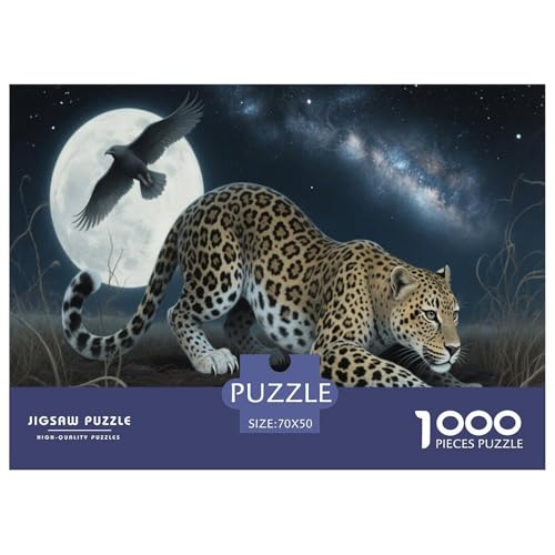 1000 Teile Gepard Puzzle Für Erwachsene Und Kinder Familien Spiel Puzzles Aus Karton Wohndekoration Geschenk Für Erwachsene 70x50cm/1000pcs von EMYXPAQM
