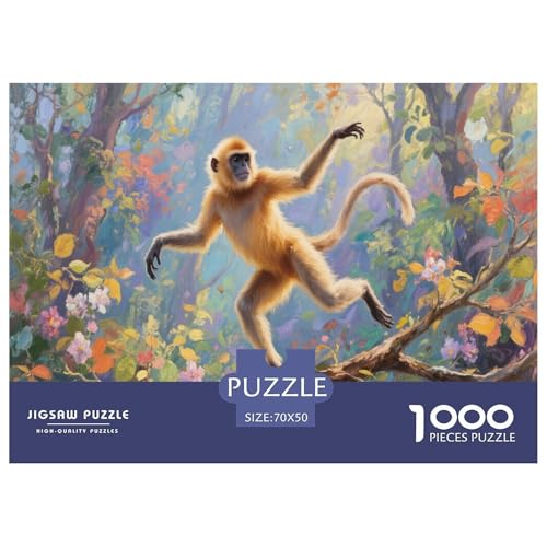 1000 Teile Goldaffe Puzzle Für Erwachsene Und Kinder Pädagogisches Spiel Puzzles Aus Karton Wohndekoration Geschenkideen 70x50cm/1000pcs von EMYXPAQM